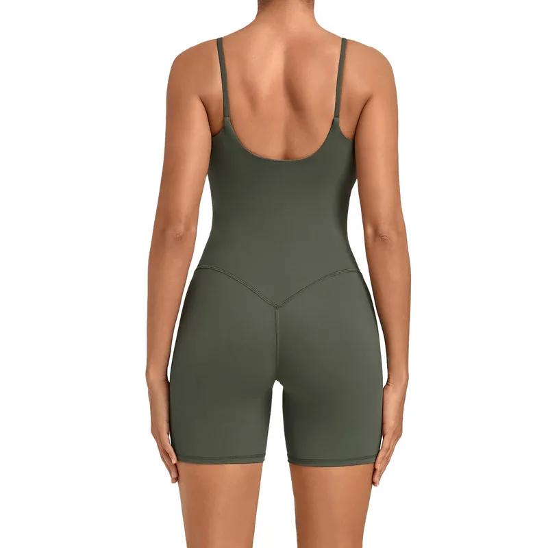 Women's Sports Bodysuits and Jumpsuits Fitness Yoga Shorts for Workout Gym Set FGBQS6709