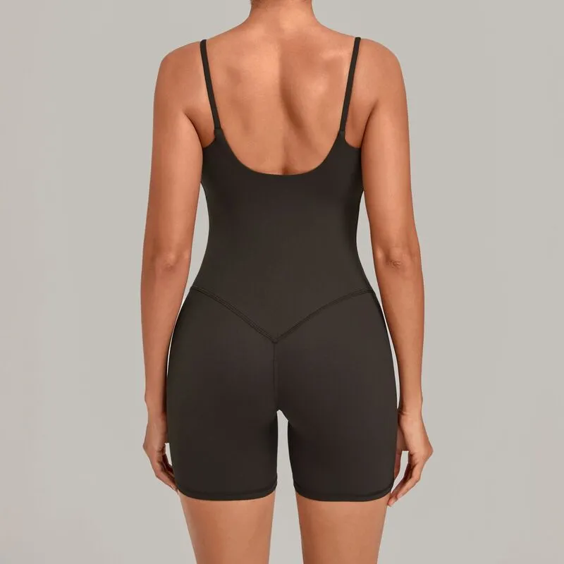 Women's Sports Bodysuits and Jumpsuits Fitness Yoga Shorts for Workout Gym Set FGBQS6709